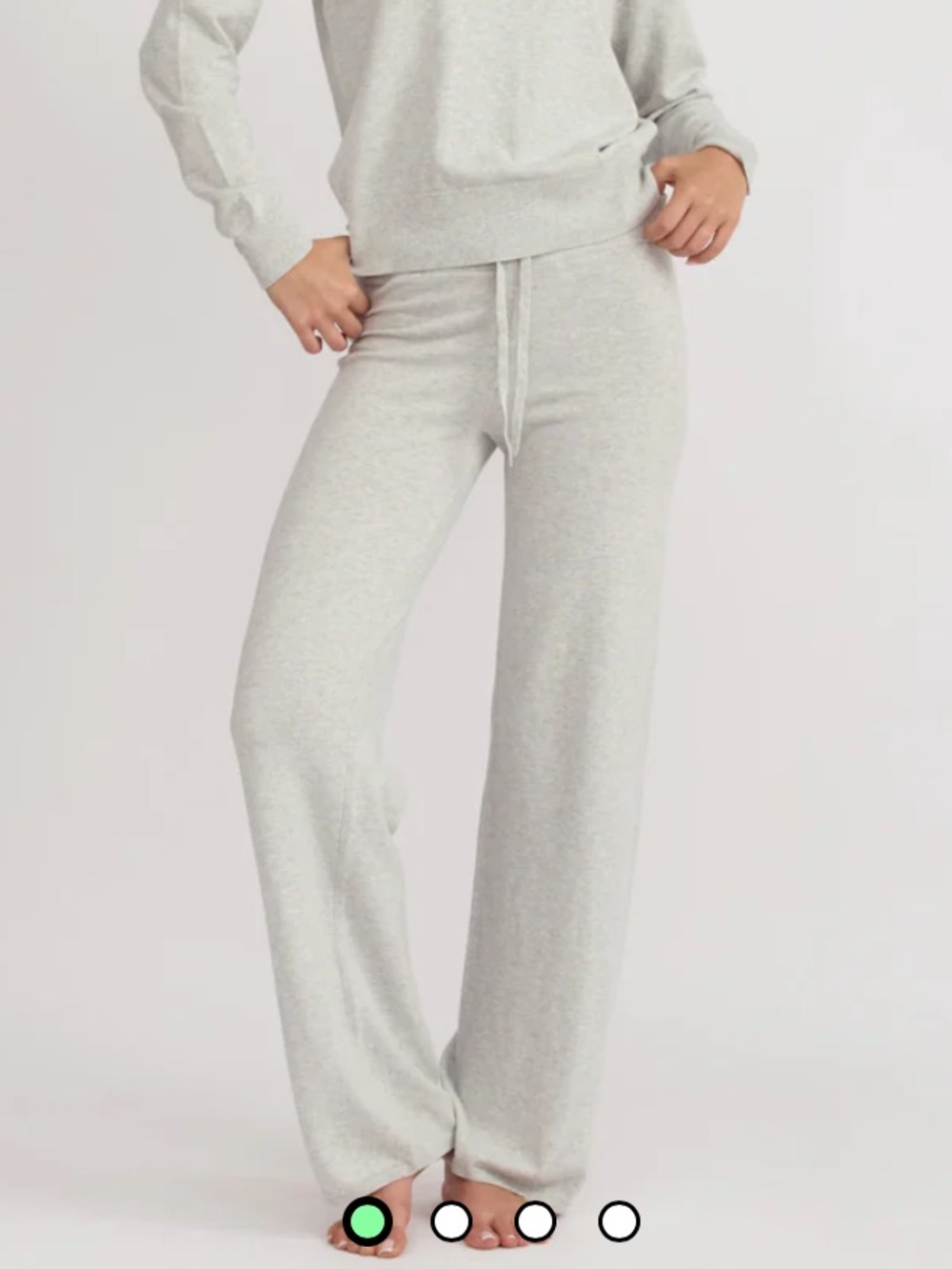 NWT Soft Knit Straight Leg Pants - Misty Grey Melange
